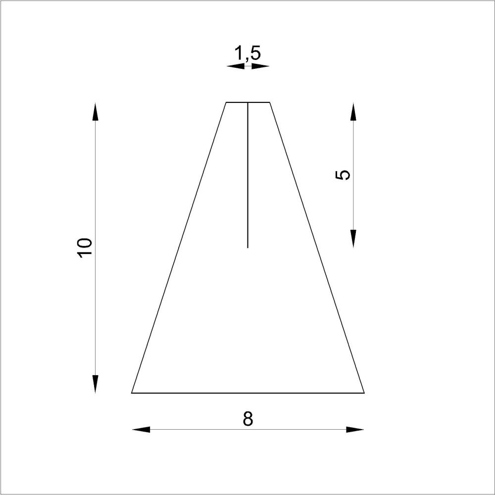 Piano Bass Dämpferfilzstreifen 3-chörig