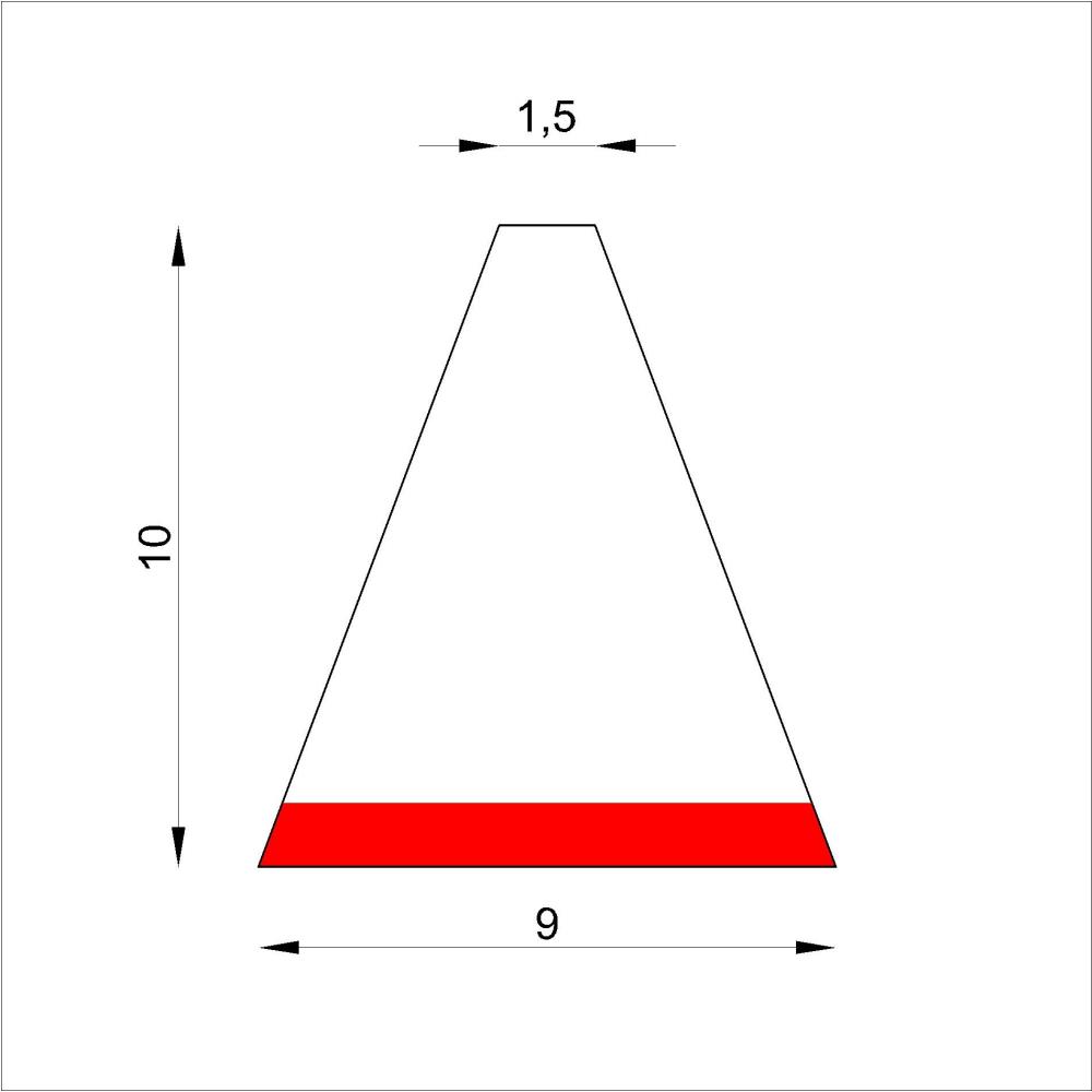 Piano Bass Dämpferfilzstreifen 2-chörig
