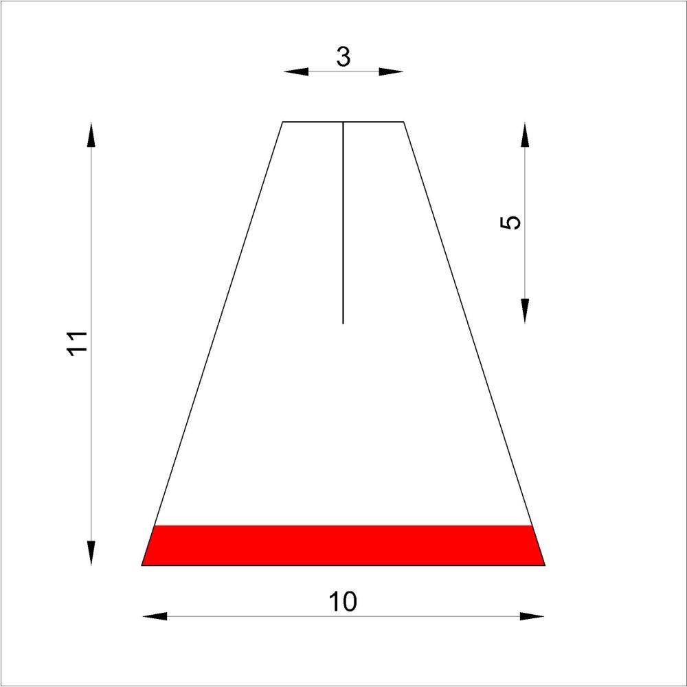 Flügel Bass Dämpferfilzstreifen 3-chörig