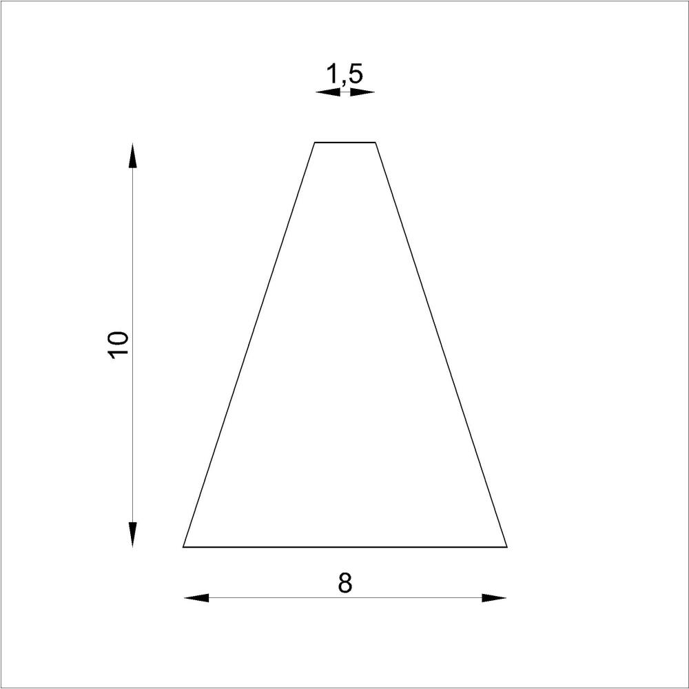 Piano Bass Dämpferfilzstreifen 2-chörig