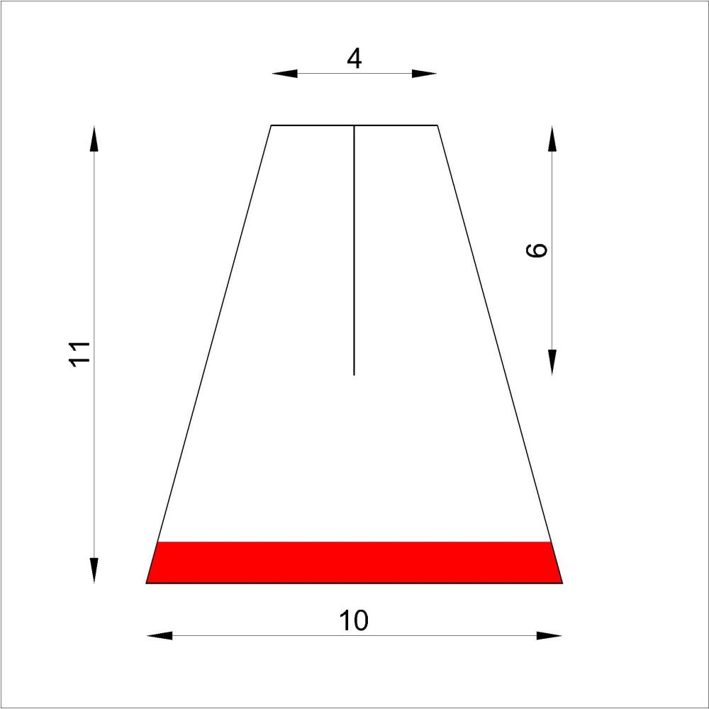 Flügel Bass Dämpferfilzstreifen 3-chörig