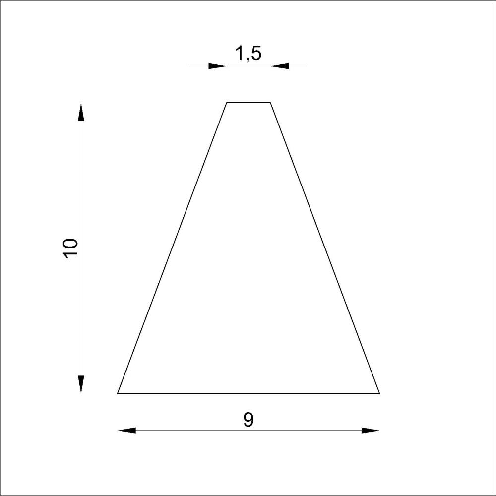 Piano Bass Dämpferfilzstreifen 2-chörig